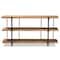 Baxton Studio Tarah Modern Natural Brown Finished Wood and Black Finished Metal Console Table 178-11315-Zoro - alternate 2